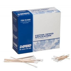 Cotton Tipped Applicators 6" 1000/Box